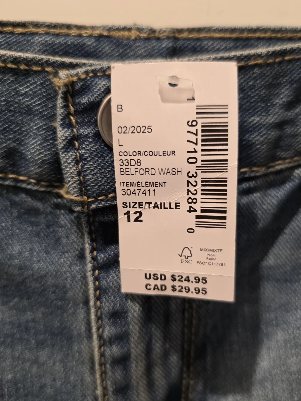 The Children's Place Light Blue Bootcut Jeans - Kids 12 Adjustable Waist